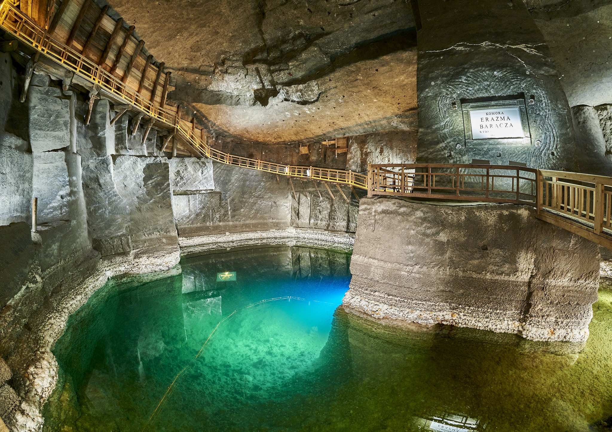 Wieliczka Salt Mine - carved chapel interior
